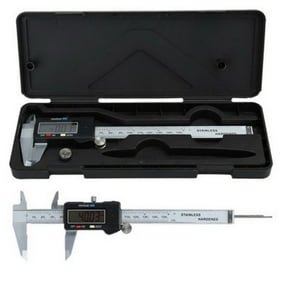 Rhinoco 150mm//6 inch Digital Vernier Caliper with 32 Feeler Gauge Electronic Caliper Fractions//Inch//Metric Conversion Measuring Tool with Sturdy Storage Case and Extra Battery